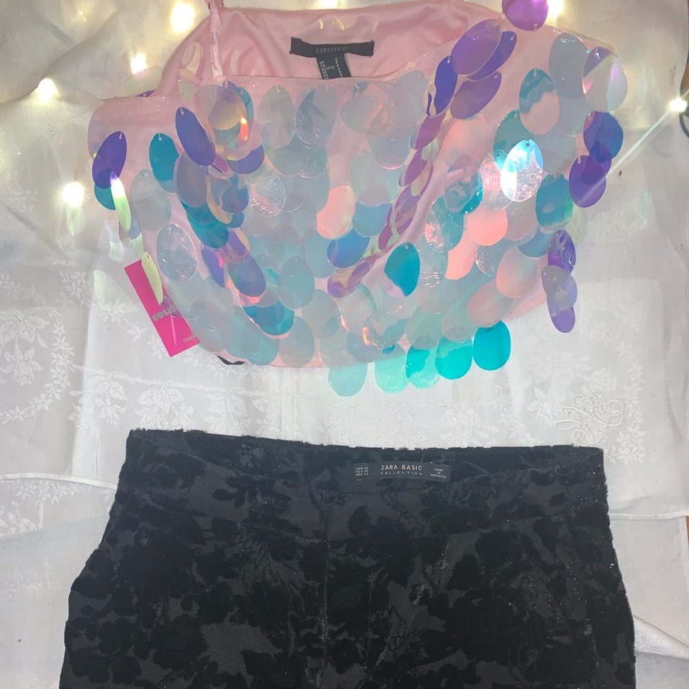 Zara pants and forever 21 top